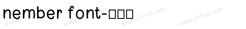 nember font字体转换